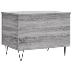 Greatstore Konferenční stolek šedý sonoma 60x44,5x45 cm kompozitní dřevo