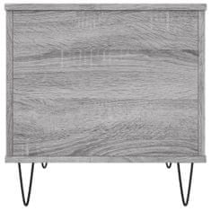 Greatstore Konferenční stolek šedý sonoma 60x44,5x45 cm kompozitní dřevo