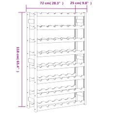 Petromila Stojan na víno na 56 lahví šedý masivní borové dřevo