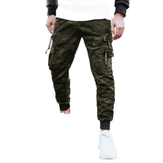 Dstreet Pánské bojové kalhoty SIMM zelené ux4051 XXL