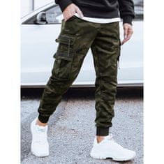 Dstreet Pánské bojové kalhoty SIMM zelené ux4051 XXL