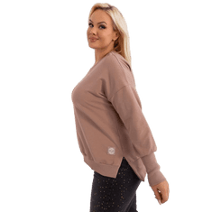 RELEVANCE Dámská halenka s rozparky plus size NORTA tmavě béžová RV-BZ-9144.37_403723 Univerzální