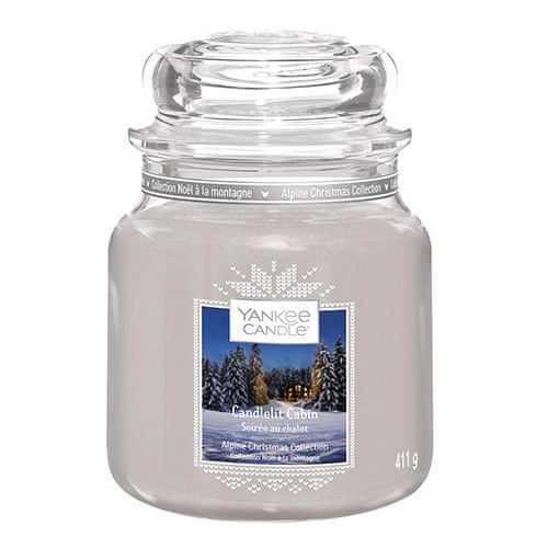 Yankee Candle sklo Candlelit Cabin 411 g