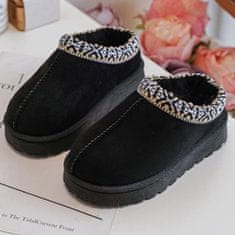 Dětské pantofle Fleecové pantofle Black velikost 26