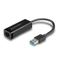 AXAGON ADE-SR, USB-A 3.2 Gen 1 - Gigabit Ethernet síťová karta, auto instal, černá