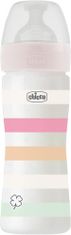 Chicco Láhev kojenecká Well-being silikon 250 ml děvče