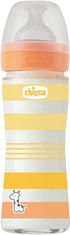 Chicco Láhev kojenecká sklo Well-being silikon 240 ml uni