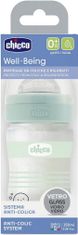 Chicco Láhev kojenecká sklo Well-being silikon 150 ml uni