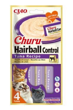 churu Cat Hairball Tuna Recipe 4x14g