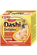 churu Cat CIAO Dashi kuře s tuňákem a lososem 70g