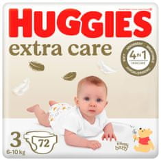 Huggies HUGGIES Extra Care pleny jednorázové 3 (6-10 kg) 72 ks