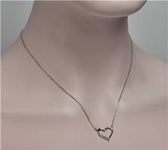 NUBIS Střibrný náhrdelník srdce