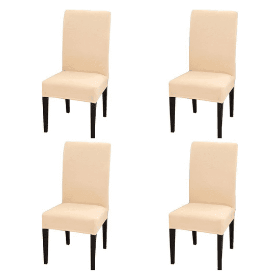 HOME & MARKER® Univerzální Potahy na židle, Elastický Potah na židle, Potah na židli (4ks) | CHAIRGLAM