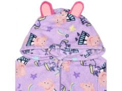 sarcia.eu Peppa Pig Fialové fleecové jednodílné pyžamo, dětské onesie s kapucí, OEKO-TEX 3-4 let 98-104 cm