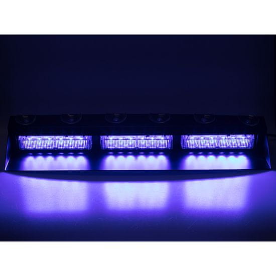 Stualarm PREDATOR LED vnitřní 18x LED 3W 12-24V modrý 490mm CE