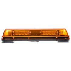 Stualarm LED rampa 440mm oranžová magnet 12V 24xLED 1W ECE R10