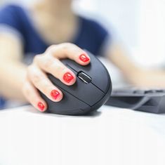 Northix Vertikální počítačová myš - ergonomická - bezdrátová 