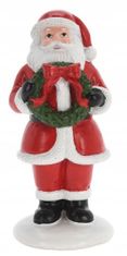 Koopman Vánoční figurka Santa Claus domácí dekorace 15,5 cm 1ks