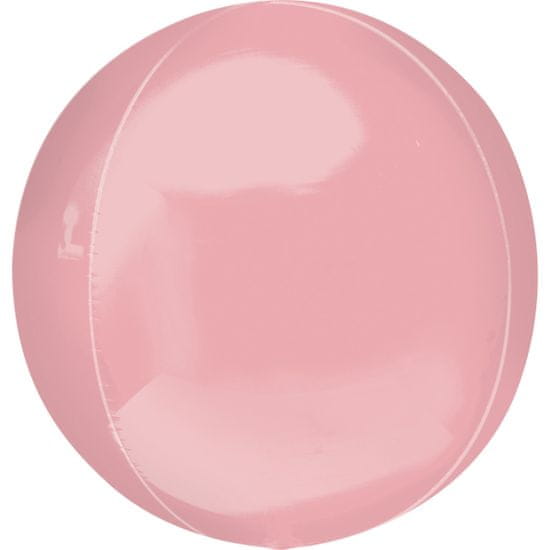 Amscan Fóliový balónek koule světle růžový 38x40cm