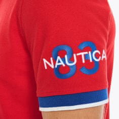 Nautica Pánské polo tričko Sustainably crafted classic červené S