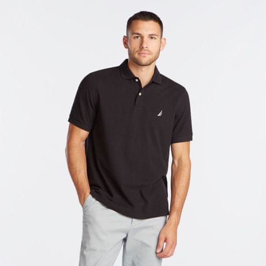 Nautica NAUTICA pánské polo tričko Classic fit černé