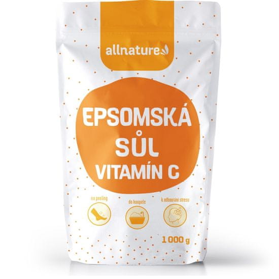 Allnature Epsomská sůl Vitamín C 1 kg