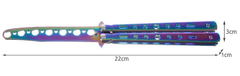 Trizand Nůž na trénink Motýlek - Duhový
