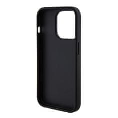 Guess  PU Grip Stand G Cube Zadní Kryt pro iPhone 15 Pro Max Black