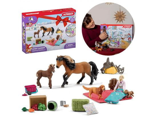 sarcia.eu Schleich Horse Club - Adventní kalendář pro děti, sada figurek 5+