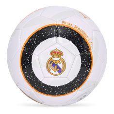 FotbalFans Fotbalový míč Real Madrid FC, bílý, vel. 5