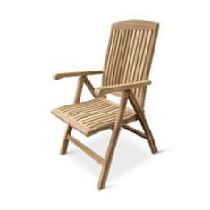 eoshop Nábytek America I. polohovací dřevěná židle teak