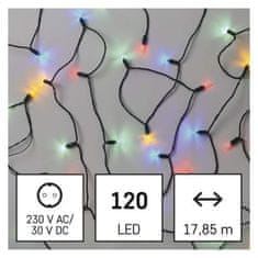 Emos LED vánoční řetěz Tradit 17,85 m barevný