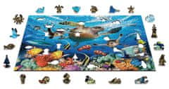 InnoVibe Wooden City Dřevěné puzzle Život v oceánu 2v1, 505 dílků EKO