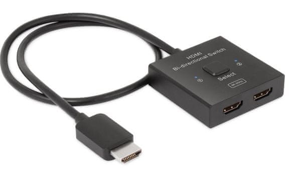 Club 3D adaptér HDMI na 2×HDMI Oboustranný 2v1, 8K60Hz, 4K120Hz (CSV-1384)