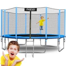 shumee Zahradní trampolína 15ft/465cm s vnější sítí a žebříkem Neo-Sport