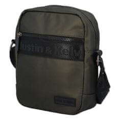 Justin & Kelvin Textilní pánská crossbody taška Jura, zelená