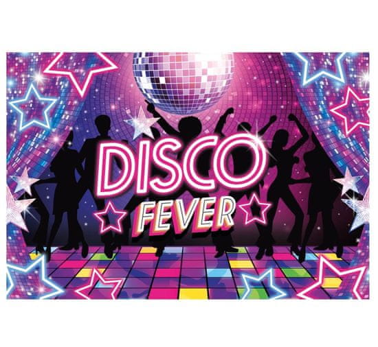 Banner DISCO fever - horečka - 80. léta - 220 x 150 cm