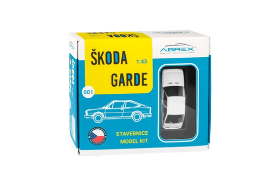 Abrex Škoda Garde (1982) 1:43 - Bílá Ledová - Stavebnice.