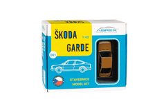 Abrex Škoda Garde (1982) 1:43 - Bronzová Metalíza - Stavebnice.