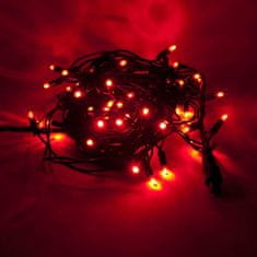 DecoLED DecoLED LED světelný řetěz 5 m, červená, 50 diod, IP67