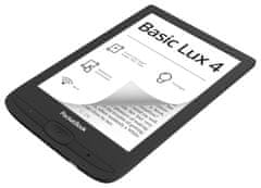 PocketBook e-book reader 618 BASIC LUX 4 INK BLACK/ 8GB/ 6"/ Wi-Fi/ micro SD/ čeština/ černá