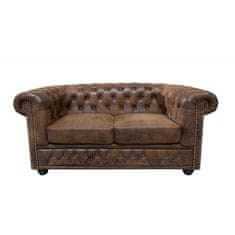 Invicta Interior (2778) INGLESE Chesterfield dvojsed antik hnědý