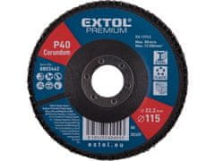 Extol Premium Kotouč lamelový 8803462 kotouč lamelový šikmý korundový, O115mm, P40