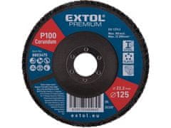 Extol Premium Kotouč lamelový 8803475 kotouč lamelový šikmý korundový, O125mm, P100