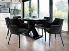 Veneti Čalouněná jídelní židle HAUMON - černá