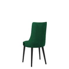 Veneti Čalouněná jídelní židle BILAR - černá / zelená