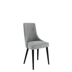 Veneti Čalouněná jídelní židle BILAR - černá / světlá šedá
