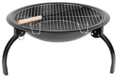 STREND PRO GRILL Homefire, BBQ, gril na dřevěné uhlí, kovový, kulatý, 545x400 mm