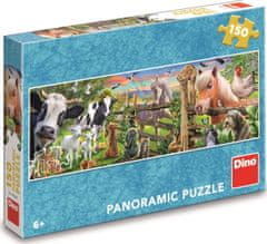 Dino Panoramatické puzzle Farma 150 dílků