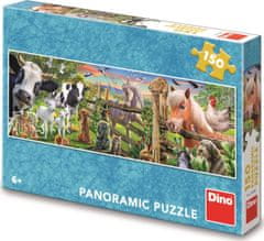 Dino Panoramatické puzzle Farma 150 dílků